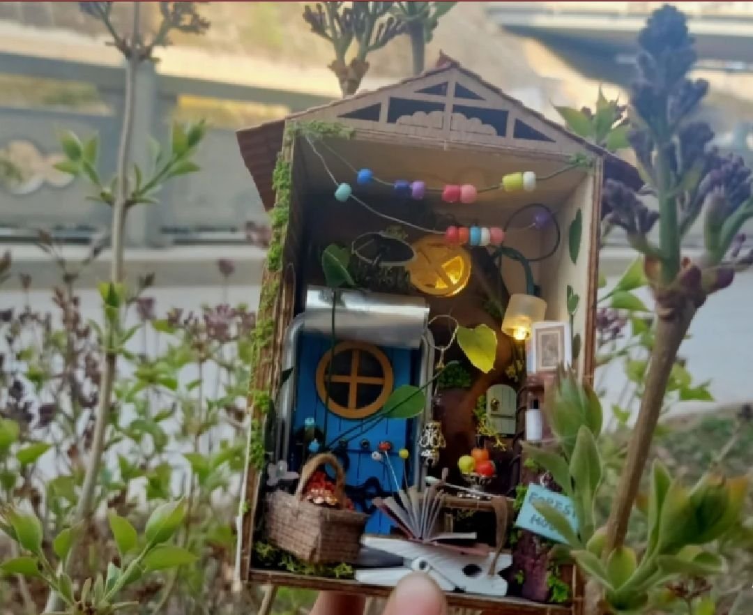 Mini Town Series Borrowed Garden DIY Miniature Dollhouse Kit