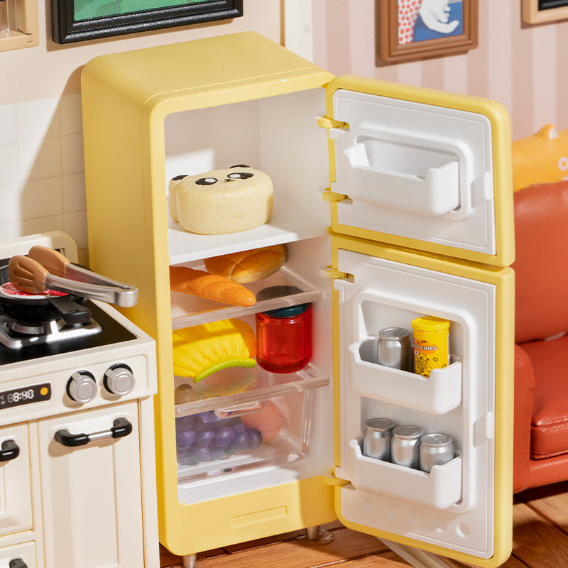 Super Store Series Happy Meals Kitchen DIY Miniature Dollhouse Kit