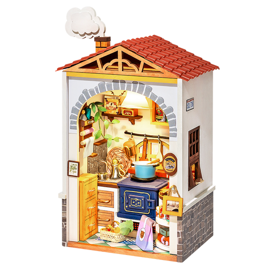 Mini Town Series Flavour Kitchen DIY Miniature Dollhouse Kit