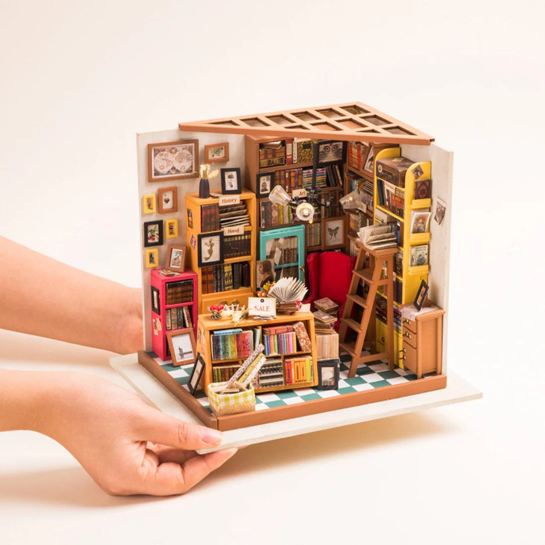 Sam's Study Library DIY Miniature Dollhouse