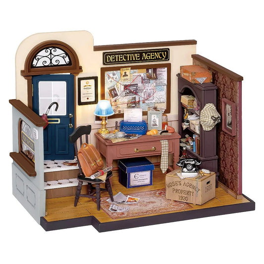 Mose's Detective Agency DIY Miniature Dollhouse