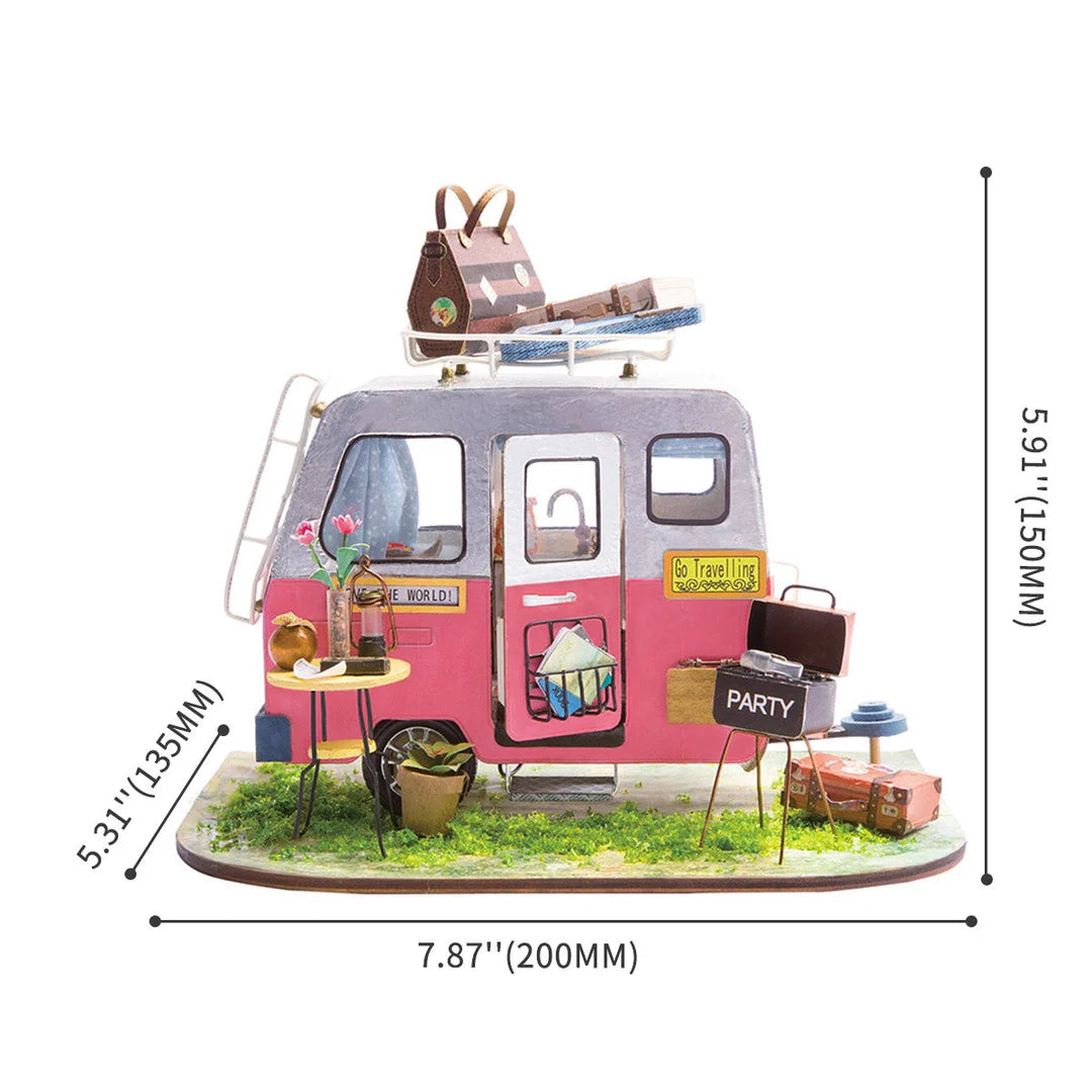 Happy Camper DIY Miniature Camping Car Dollhouse