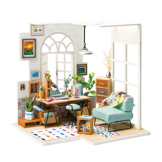 SOHO time Home Office DIY Miniature Dollhouse