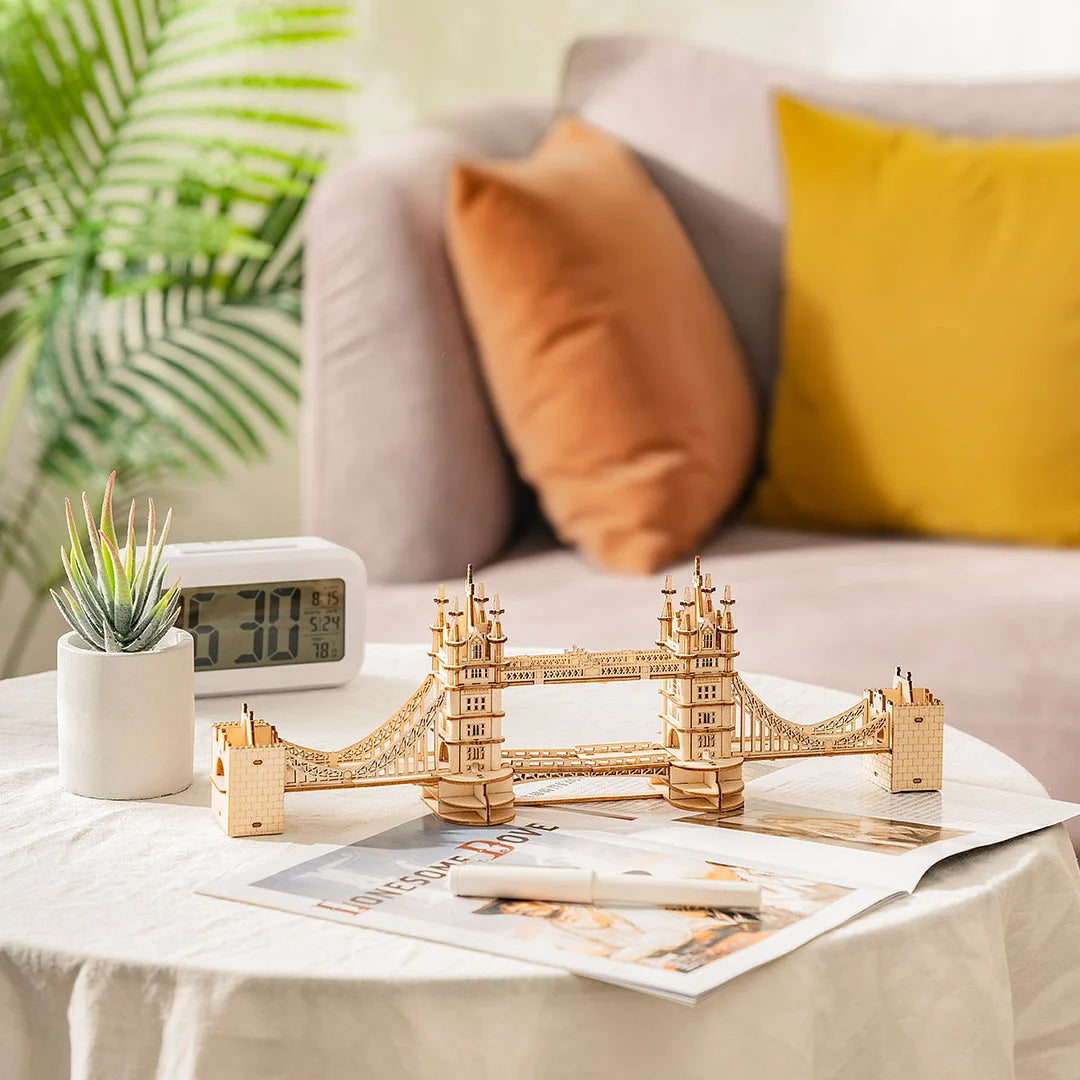 Tower Bridge with Lights 3D Wooden Puzzle