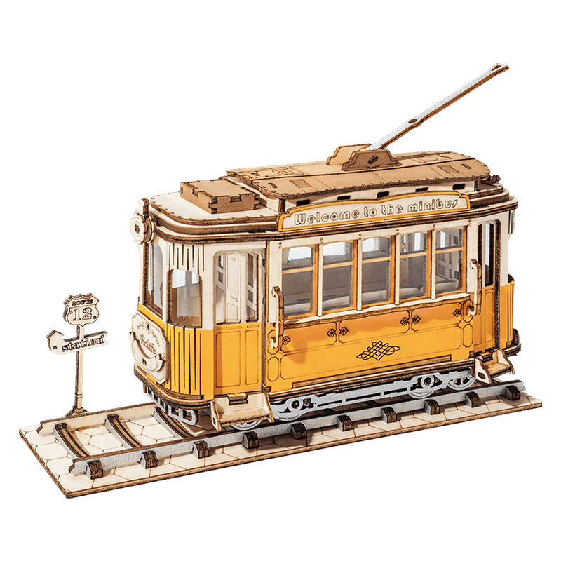 Historical Tramcar 3D Wooden Puzzle