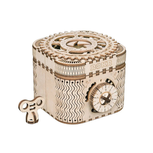 Treasure Box Mechanical Gears 3D Wooden Puzzle