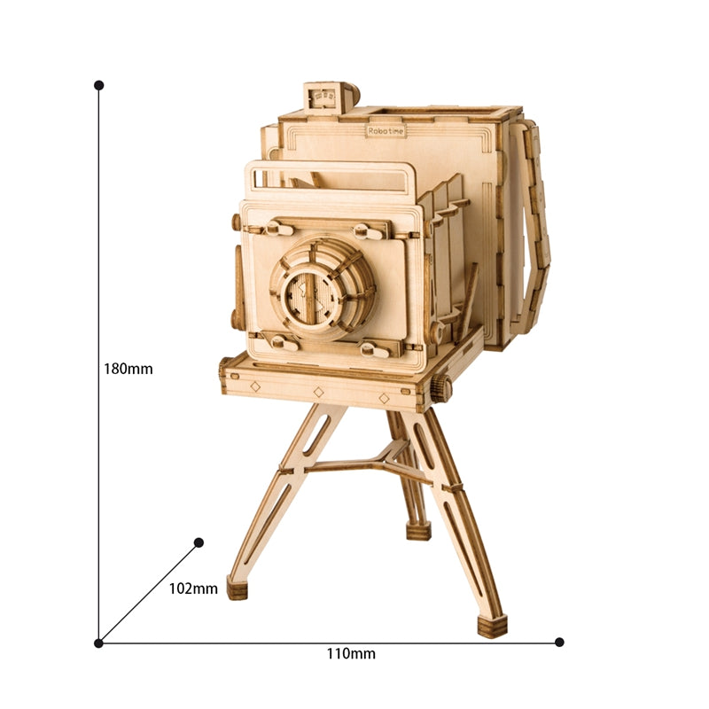 Vintage Camera 3D Wooden Puzzle