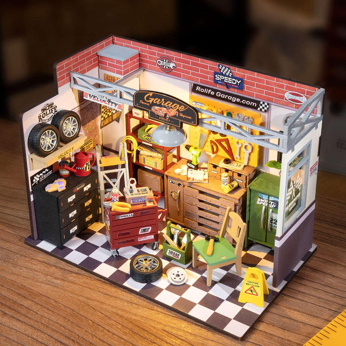 Garage Workshop DIY 3D Miniature Dollhouse Kit