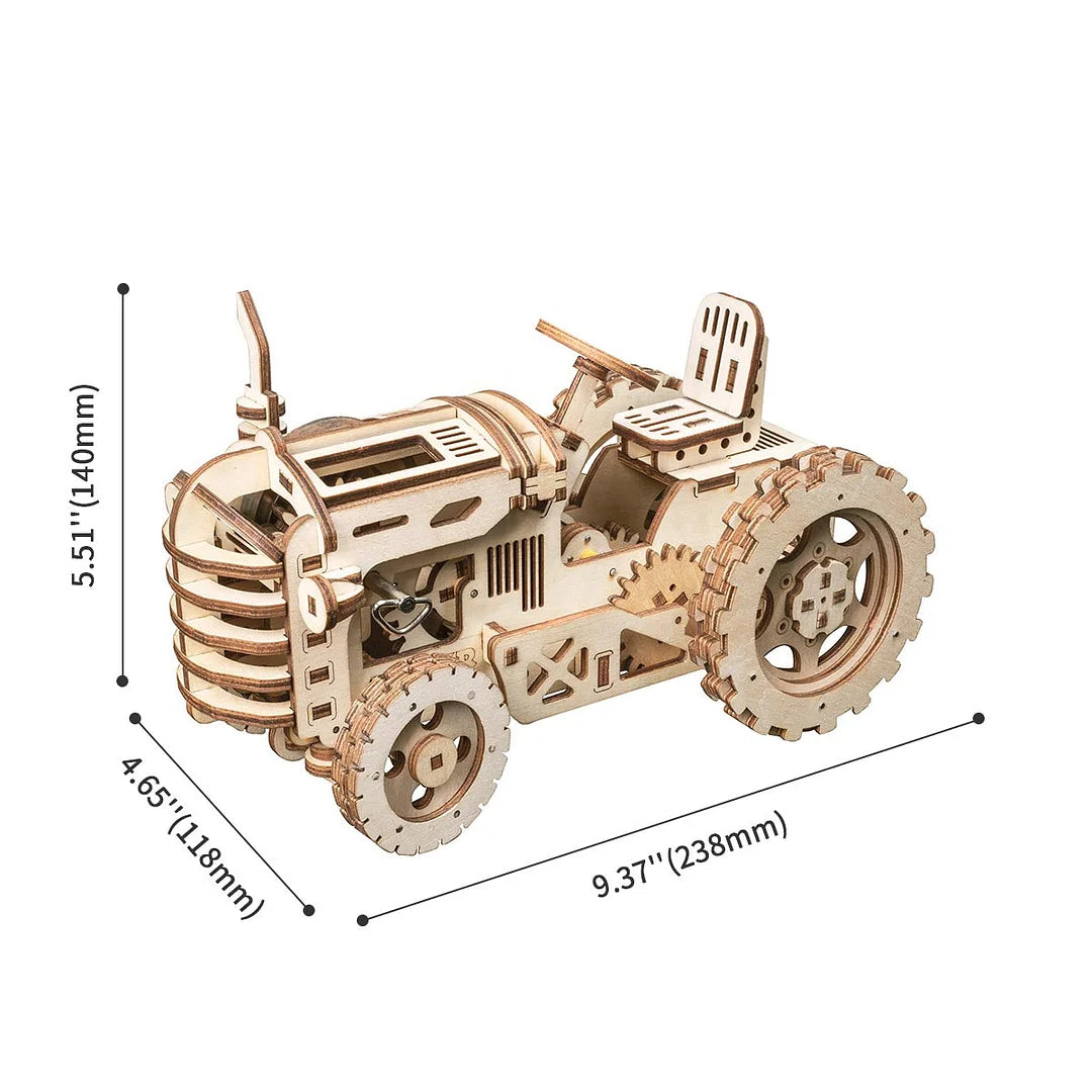 Robotime Tractor Mechanical Gears DIY 3D Wooden Puzzle