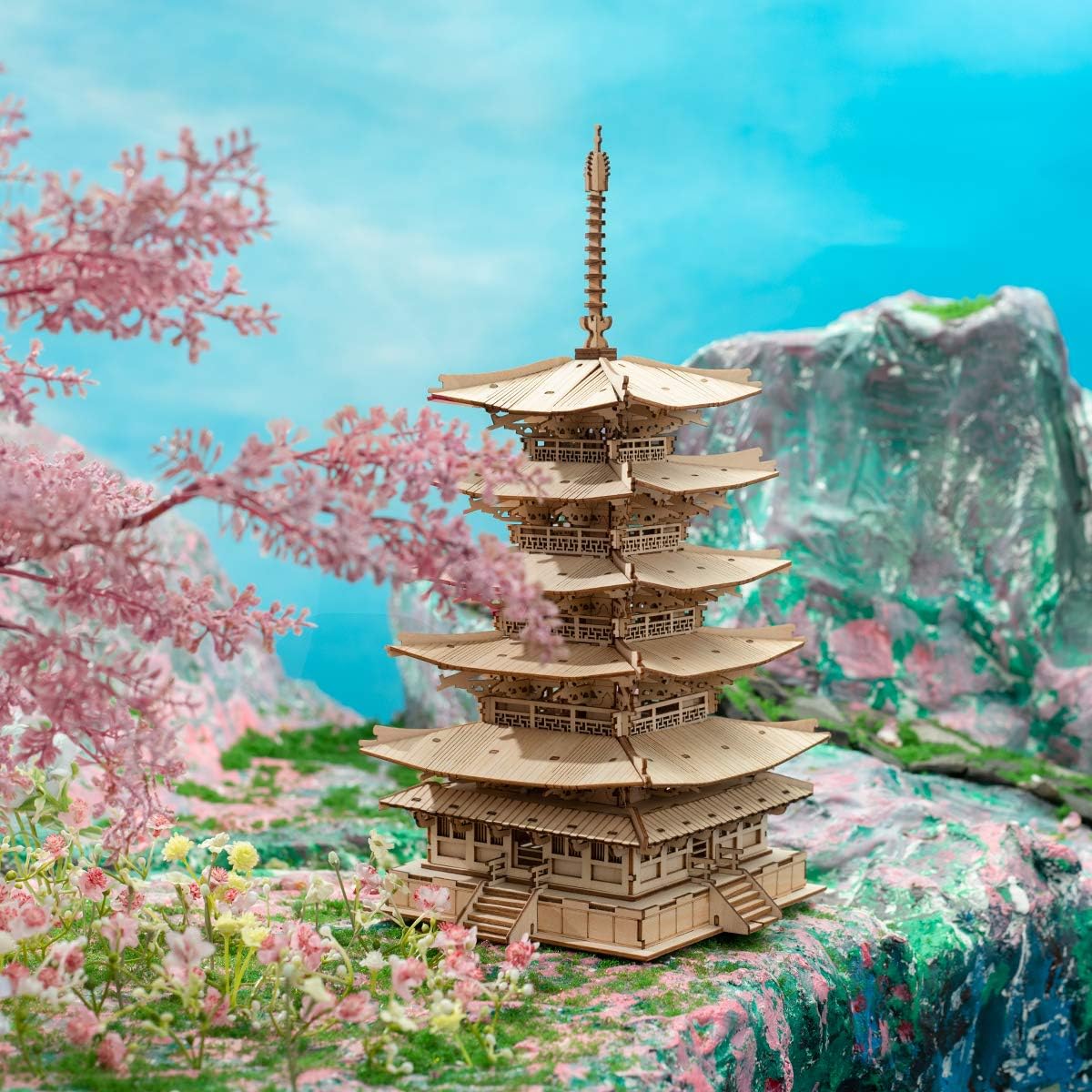 Five-Storied Pagoda 3D Wooden Puzzle