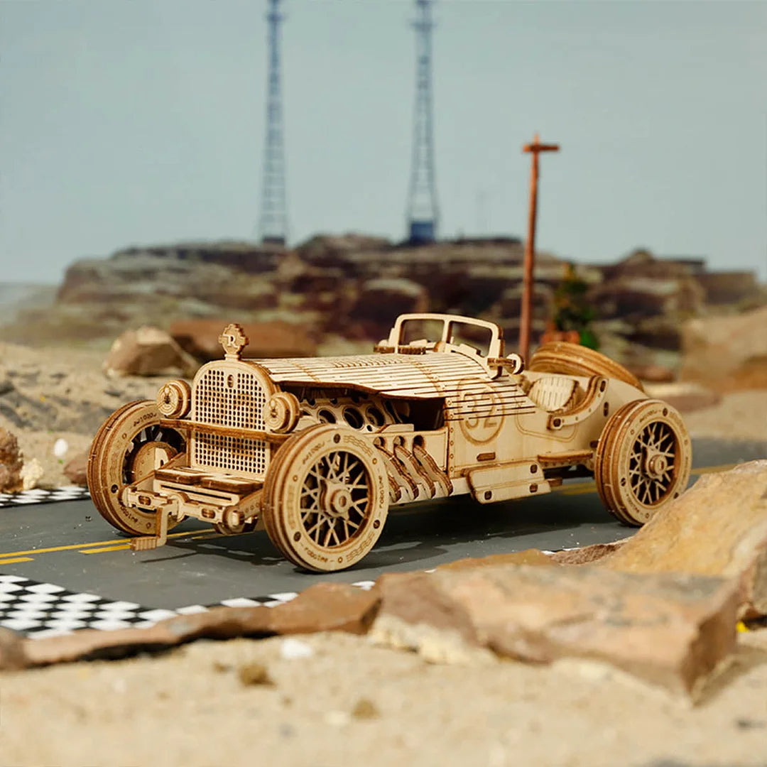 Grand Prix Car Scale Model 3D Wooden Puzzle