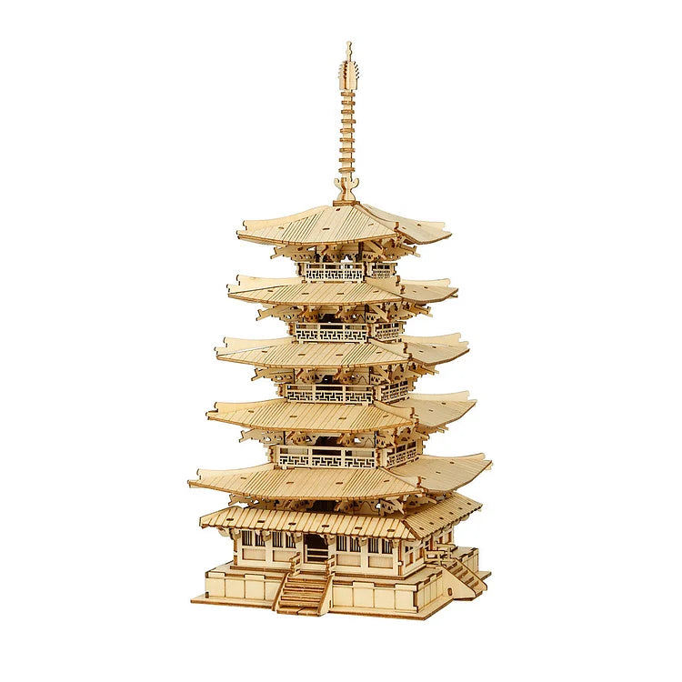 Five-Storied Pagoda 3D Wooden Puzzle