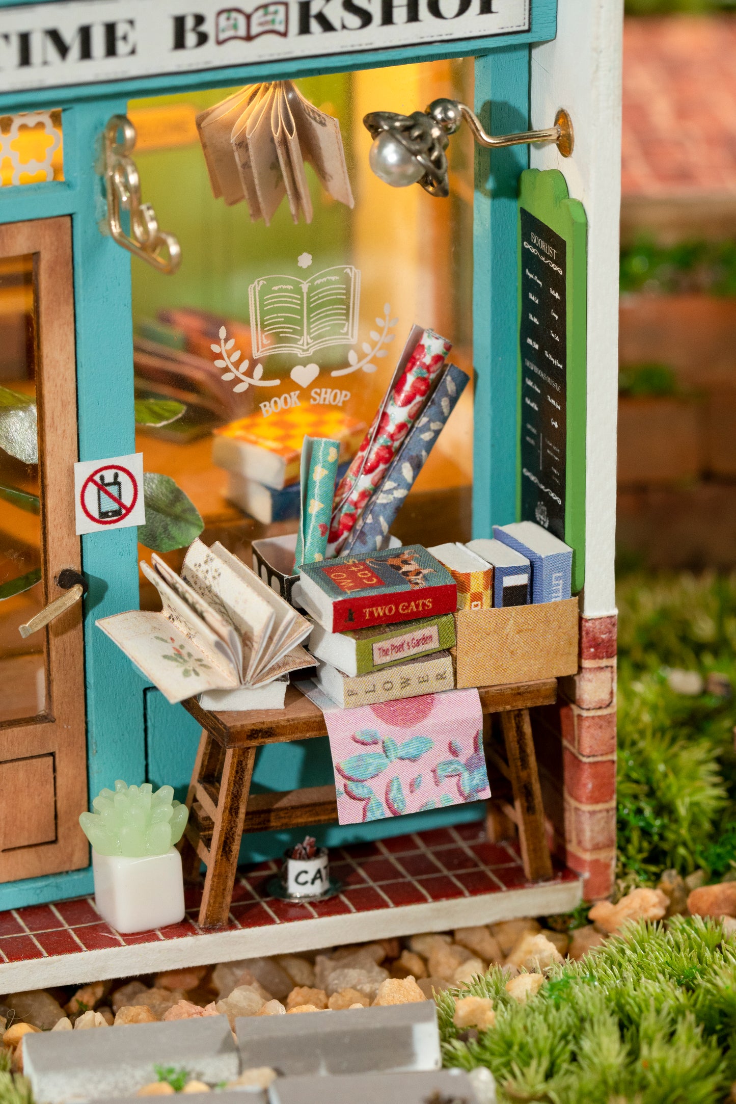 Free Time Bookshop DIY Miniature Dollhouse Kit