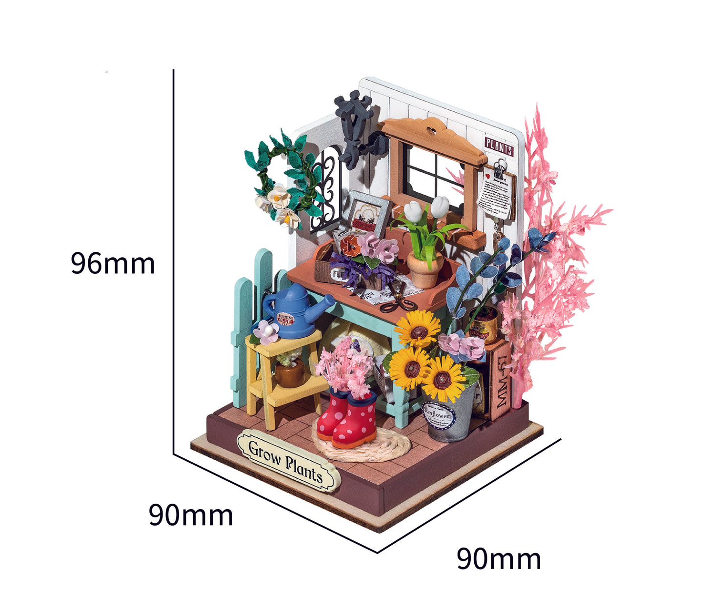 Dreaming Terrace Garden DIY Miniature Room Kit