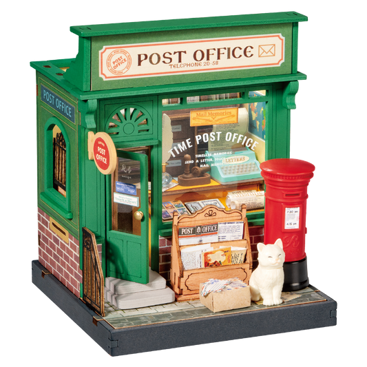 Century Post Office DIY 3D Miniature Dollhouse