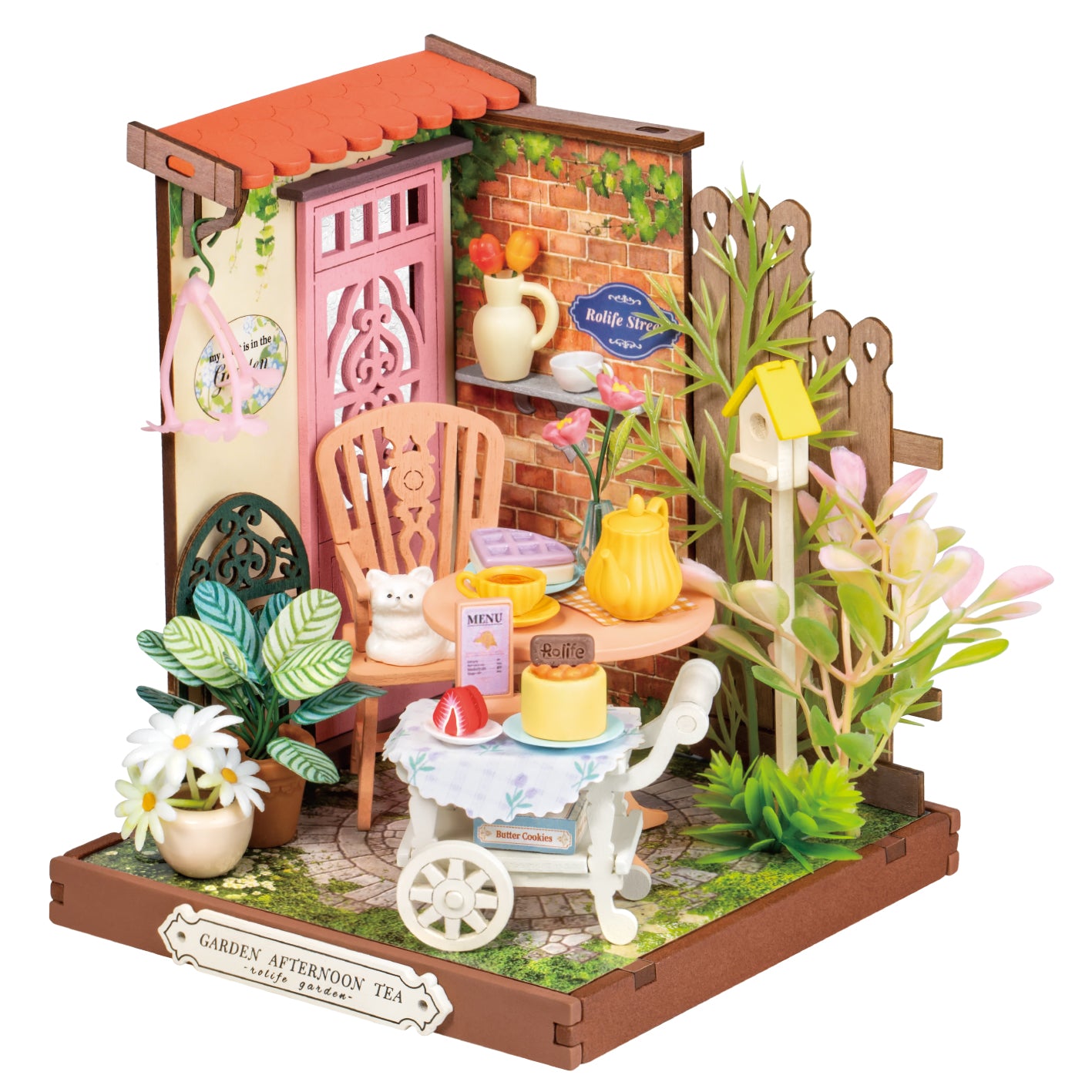 Fancy Tea Yard DIY 3D Miniature Dollhouse