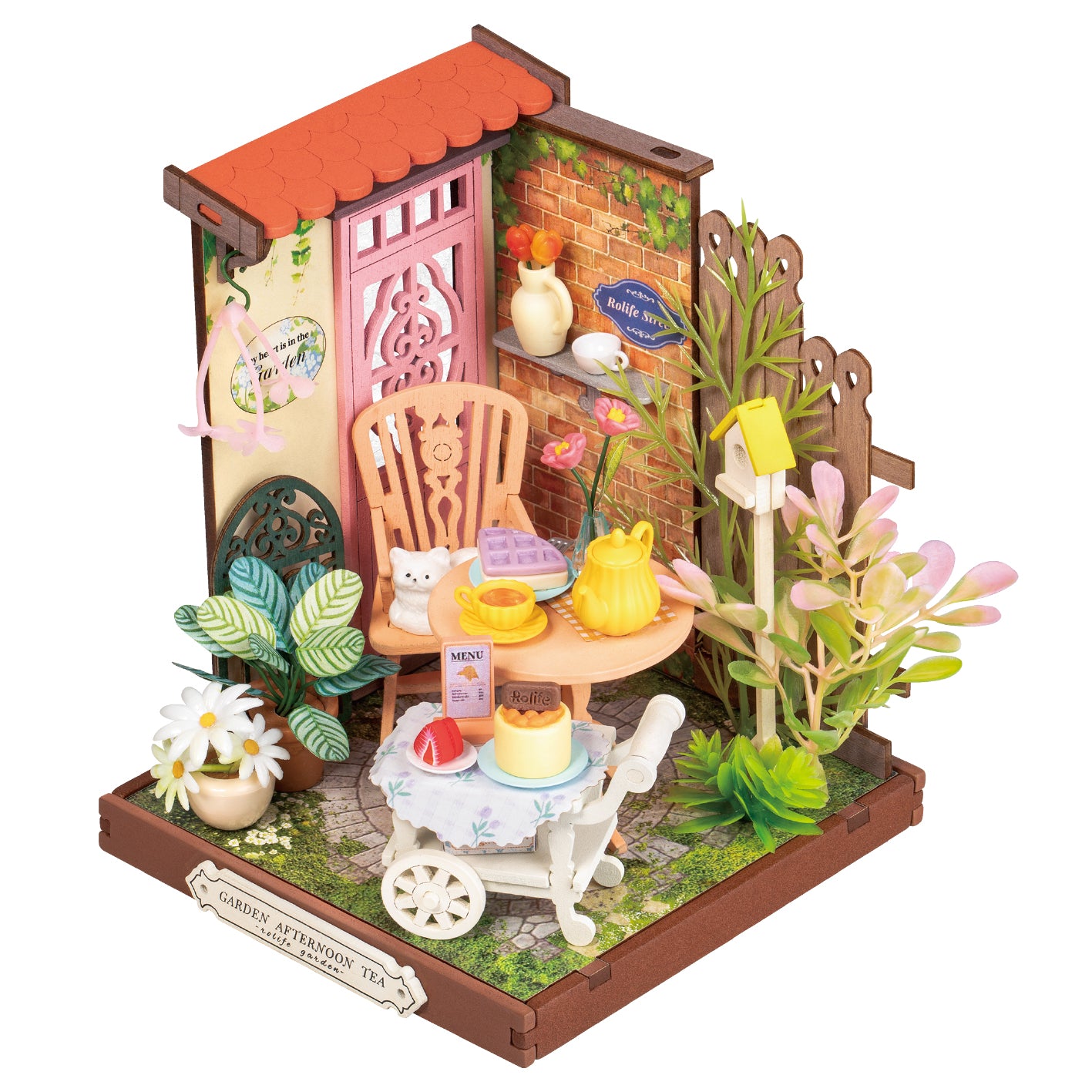 Fancy Tea Yard DIY 3D Miniature Dollhouse