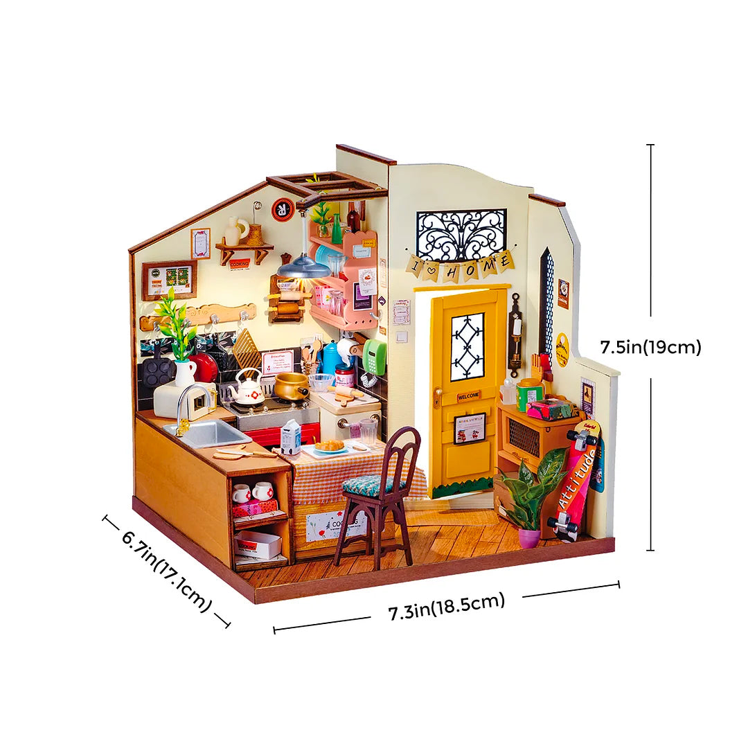 Cozy Kitchen DIY Miniature House Kit