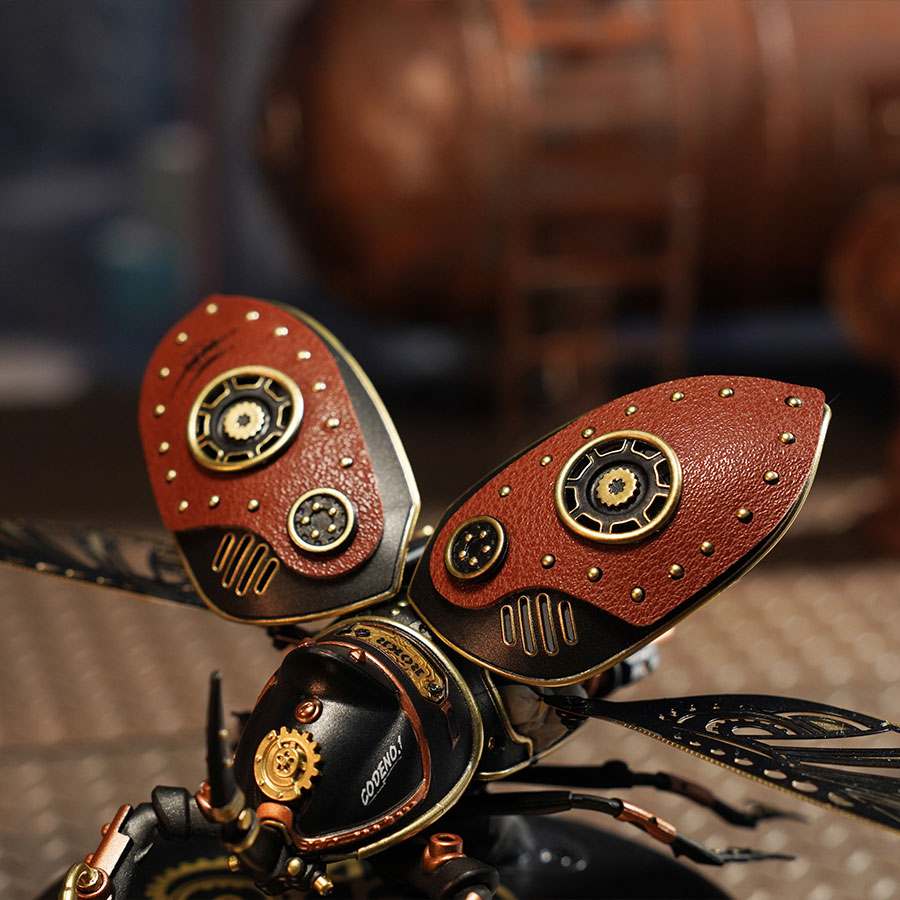 Mechanical Rhinoceros Beetle Model DIY 3D Puzzle