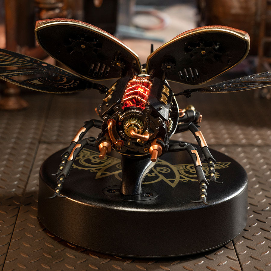 Mechanical Rhinoceros Beetle Model DIY 3D Puzzle