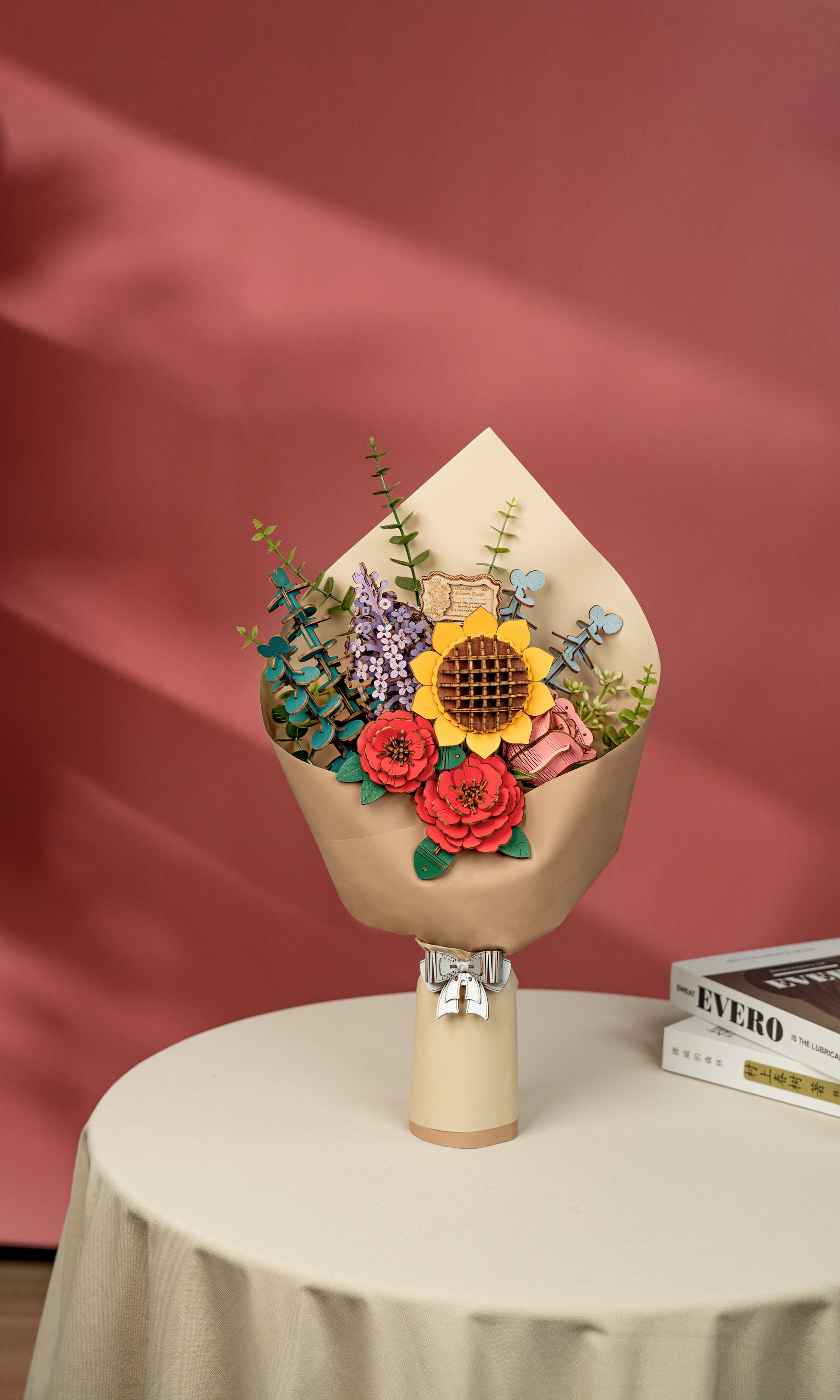 Flower Bouquet DIY 3D Wooden Puzzle