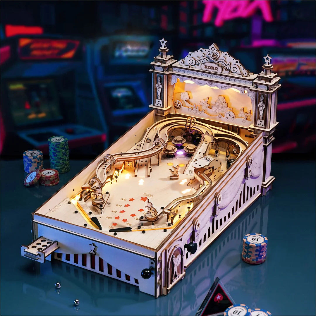 3D Pinball Machine 3D Wooden Puzzle