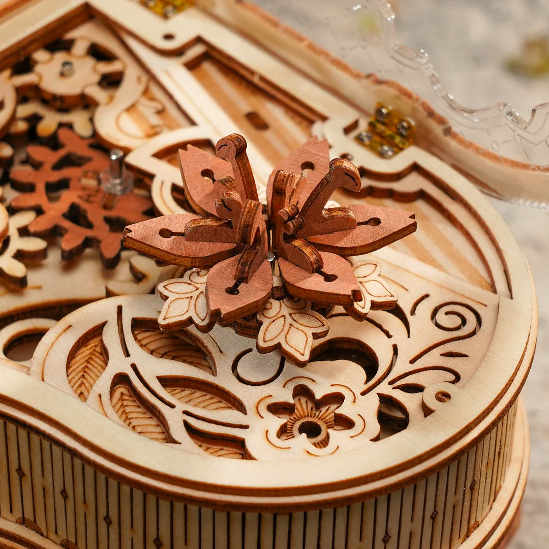 Magic Piano Mechanical Music Box 3D Wooden Puzzle