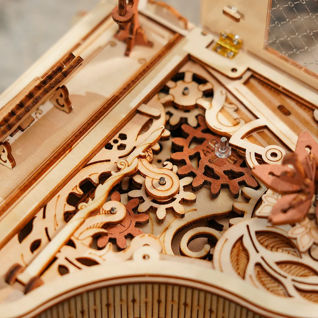 Magic Piano Mechanical Music Box 3D Wooden Puzzle