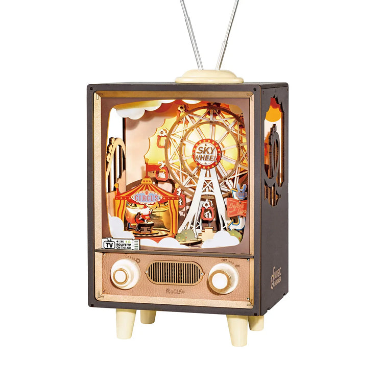 Sunset Carnival DIY Music Box 3D Wooden Puzzle