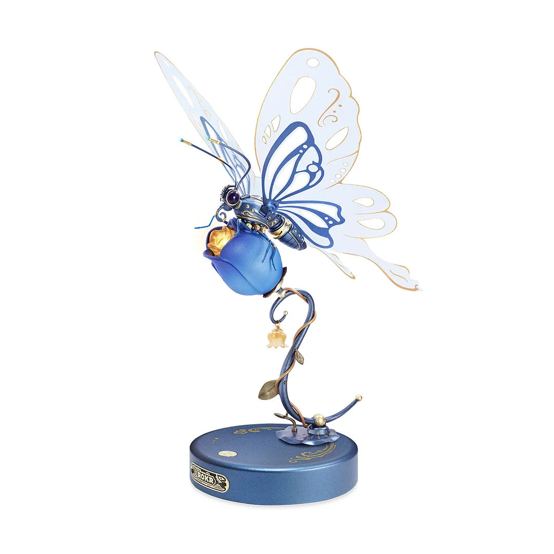 Butterfly DIY Mechanical 3D Puzzle Blue