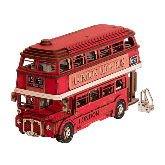 London Tour Bus DIY 3D Wooden Puzzle