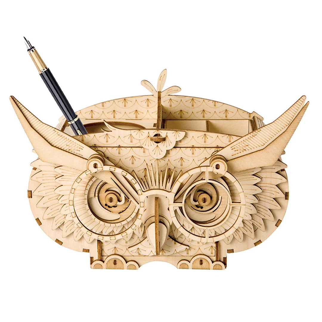 Owl Storage Box 3D Wooden Puzzle