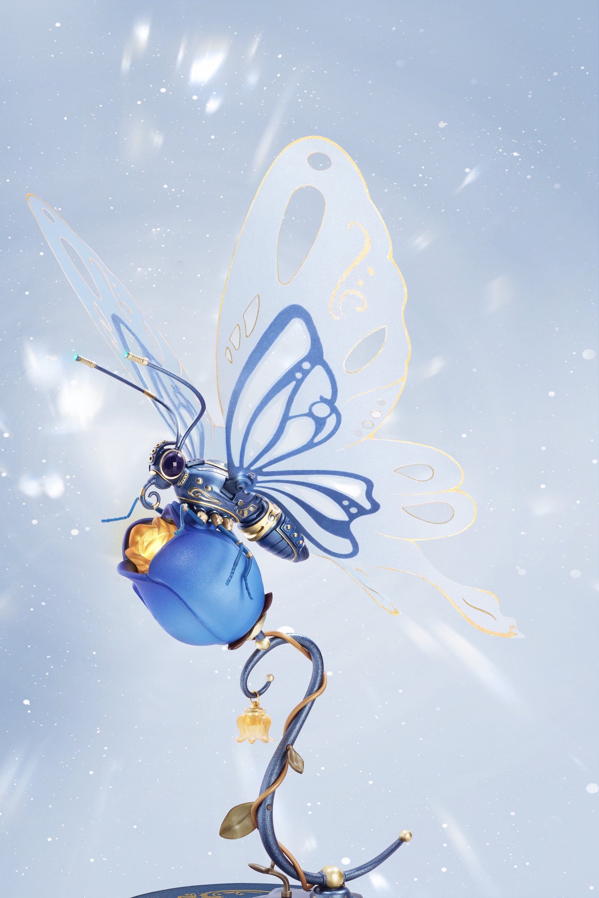 Butterfly DIY Mechanical 3D Puzzle Blue