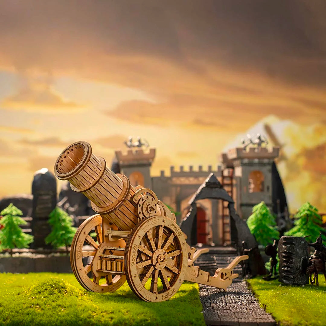 Wheeled Siege Artillery 3D Wooden Puzzle