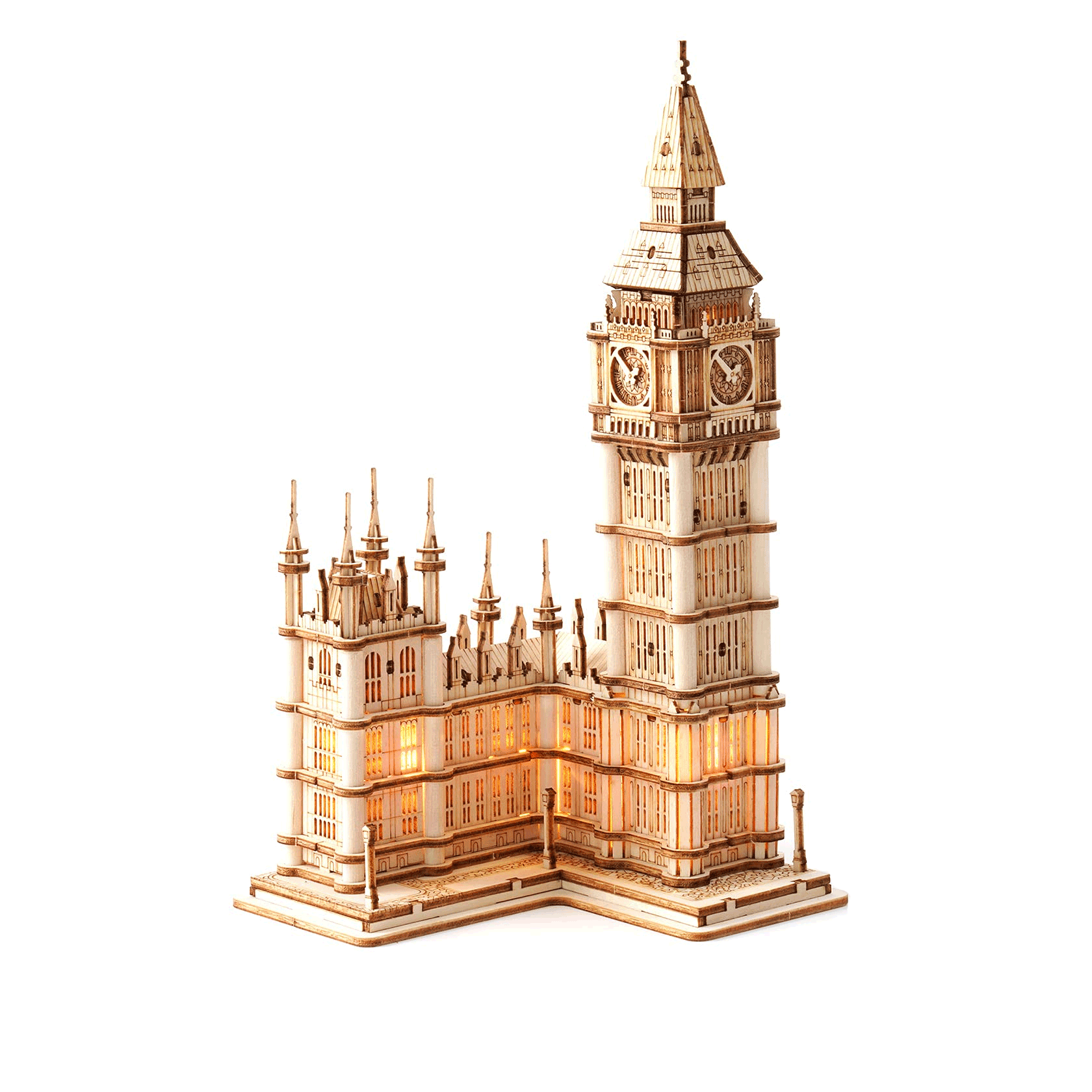 Big Ben With Lights Architecture 3D Wooden Puzzle