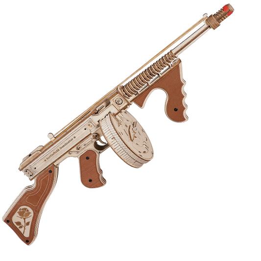 Thompson Submachine Toy Gun 3D Wooden Puzzle