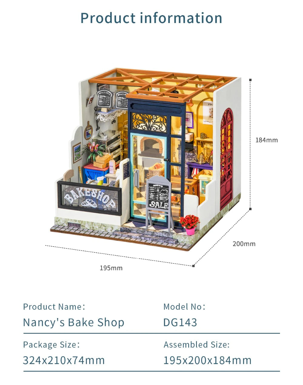 Nancy's Bake Shop DIY Miniature Dollhouse