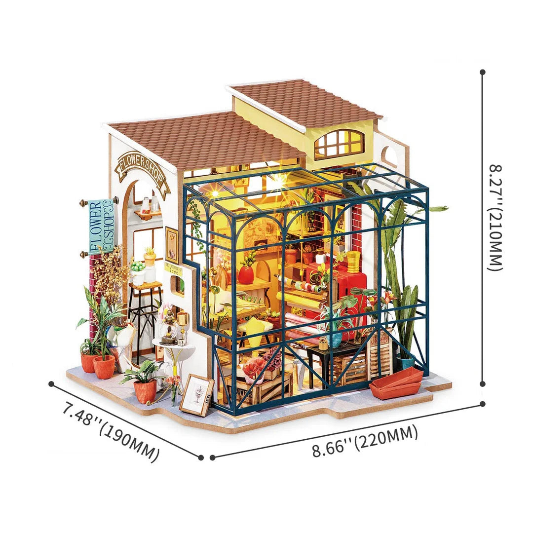 Emily's Flower Shop DIY Miniature Dollhouse