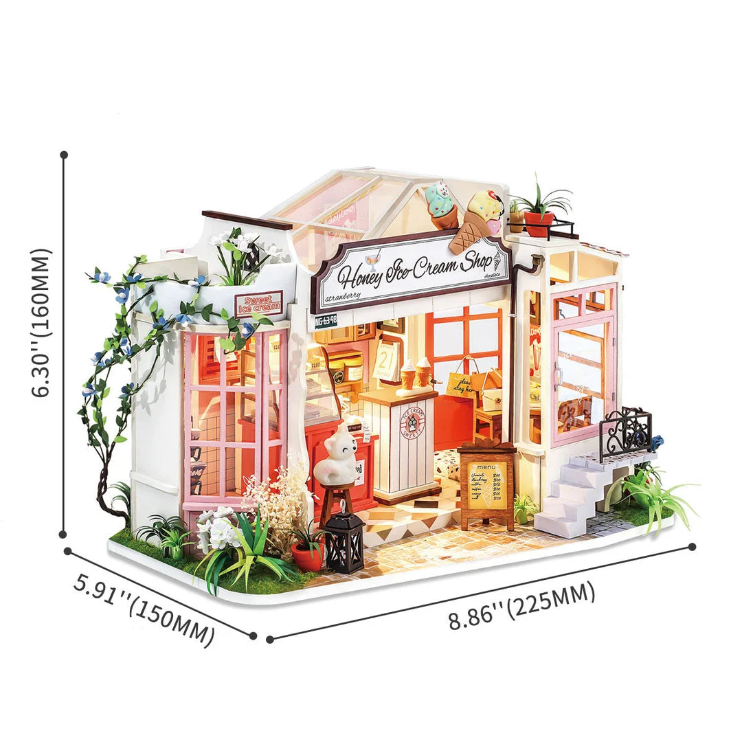 Honey Ice-cream Shop DIY Miniature Dollhouse