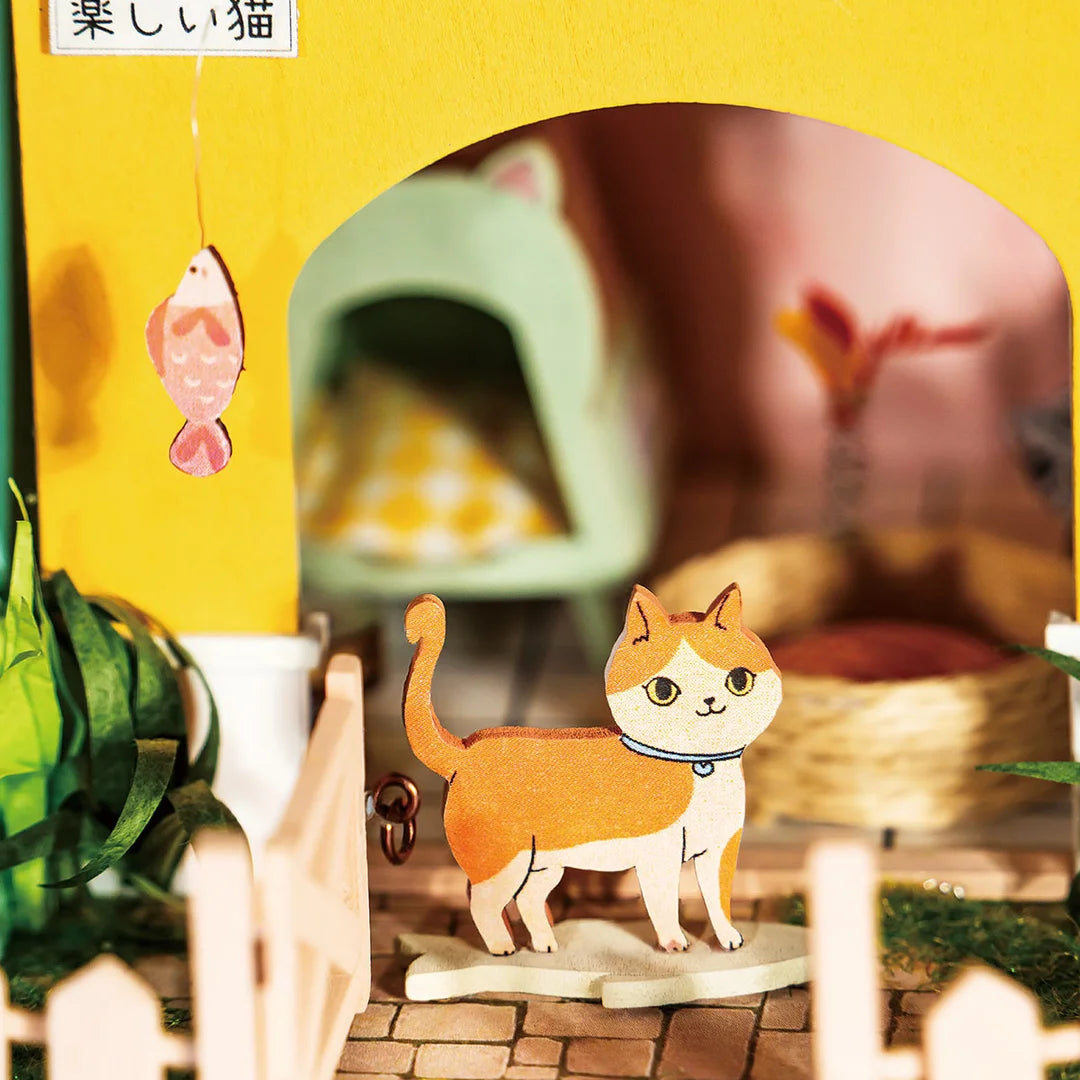 Cat House DIY Miniature Dollhouse