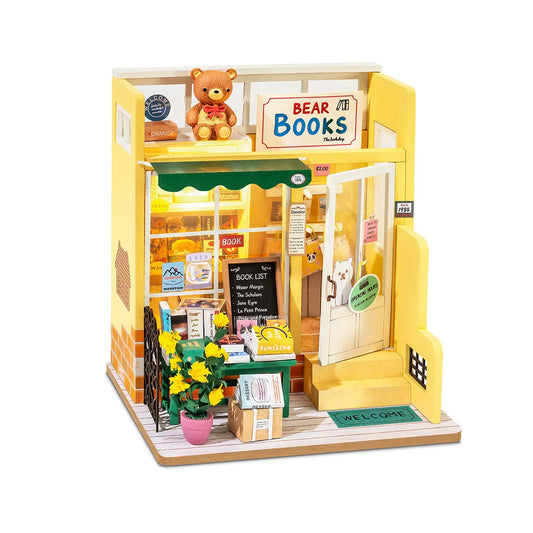 Mind-Find Bookstore DIY Miniature Dollhouse