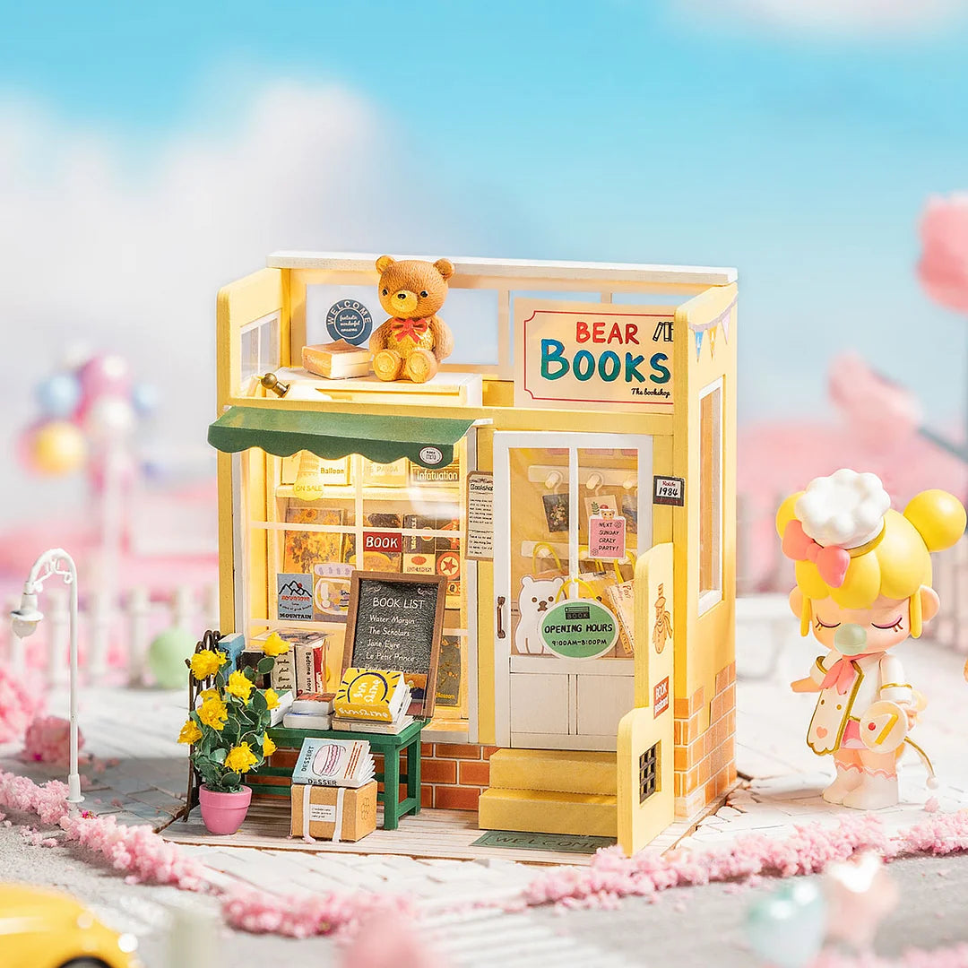 Mind-Find Bookstore DIY Miniature Dollhouse