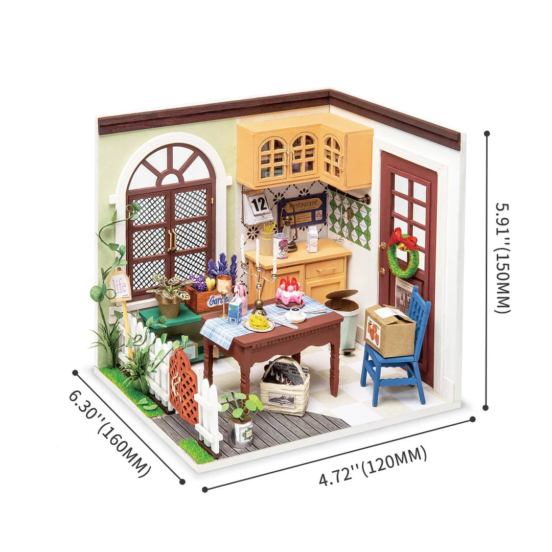 Charlie's Dining Room DIY Miniature Dollhouse