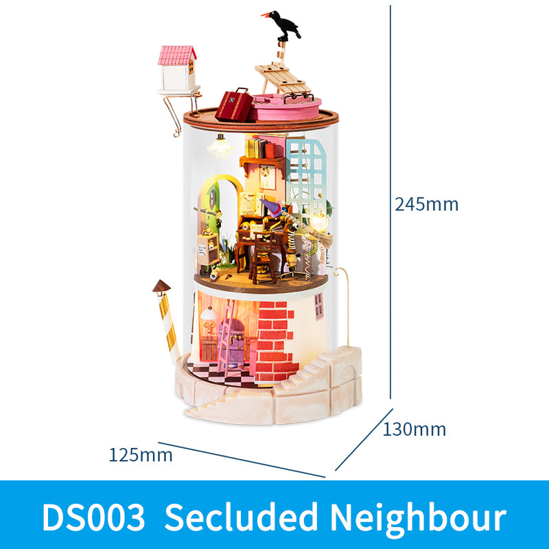 Secluded Neighbour DIY Glass Miniature Dollhouse