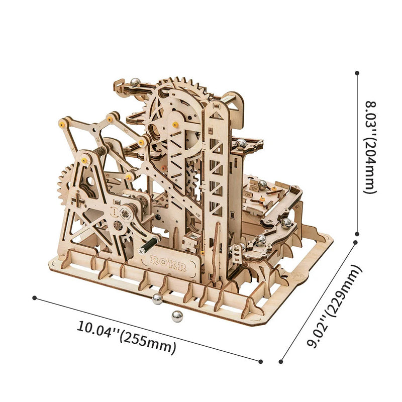 Robotime Marble Climber Fortress 3D Wooden Puzzle Marble Run