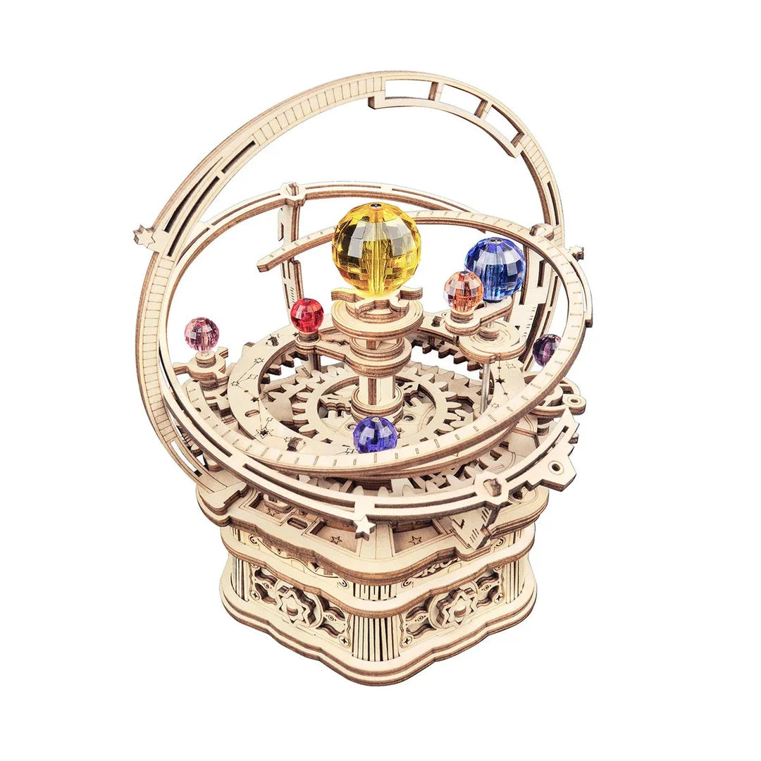 Starry Night Orrery Mechanical Music Box