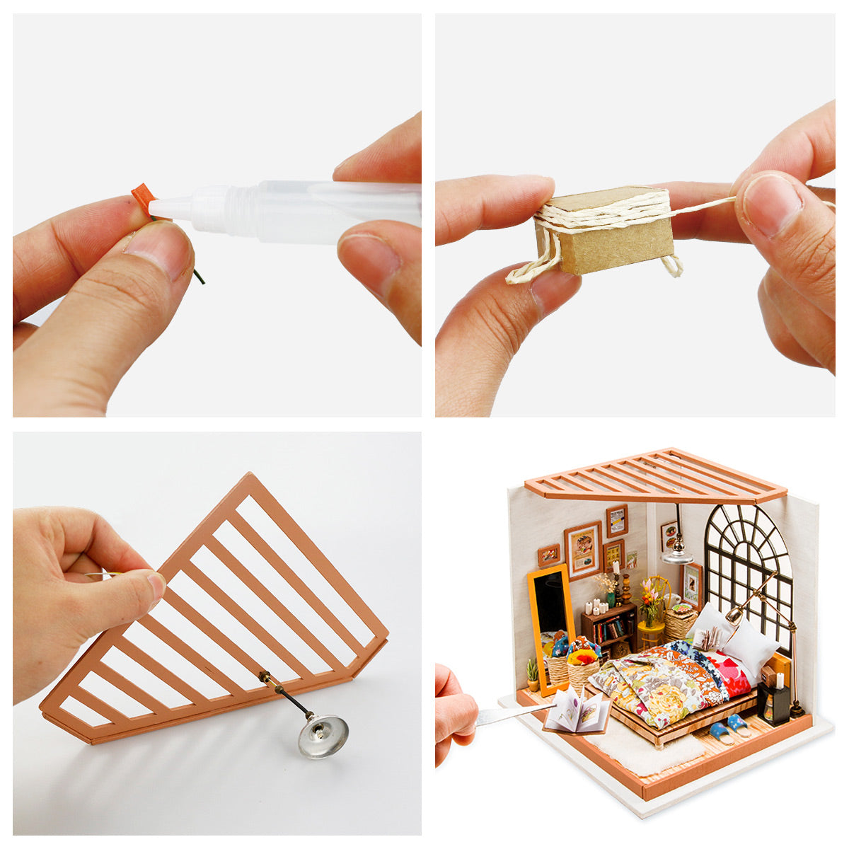 Alice’s Dreamy Bedroom DIY Miniature Dollhouse