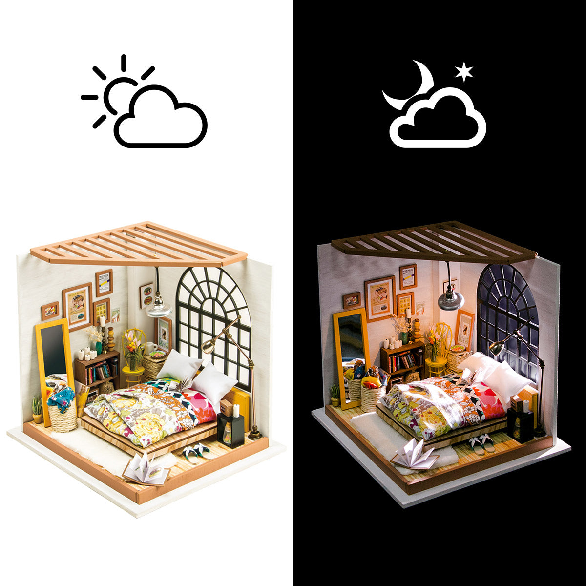 Alice’s Dreamy Bedroom DIY Miniature Dollhouse