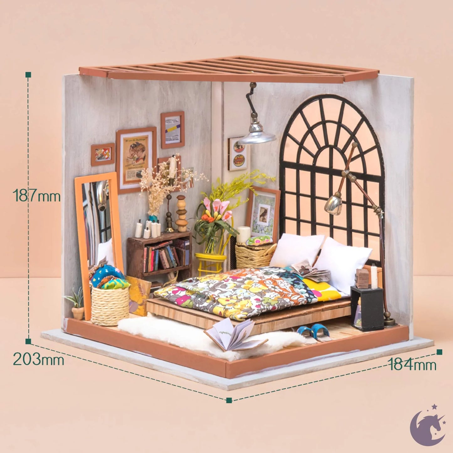 Alice’s Dreamy Bedroom DIY Miniature Dollhouse