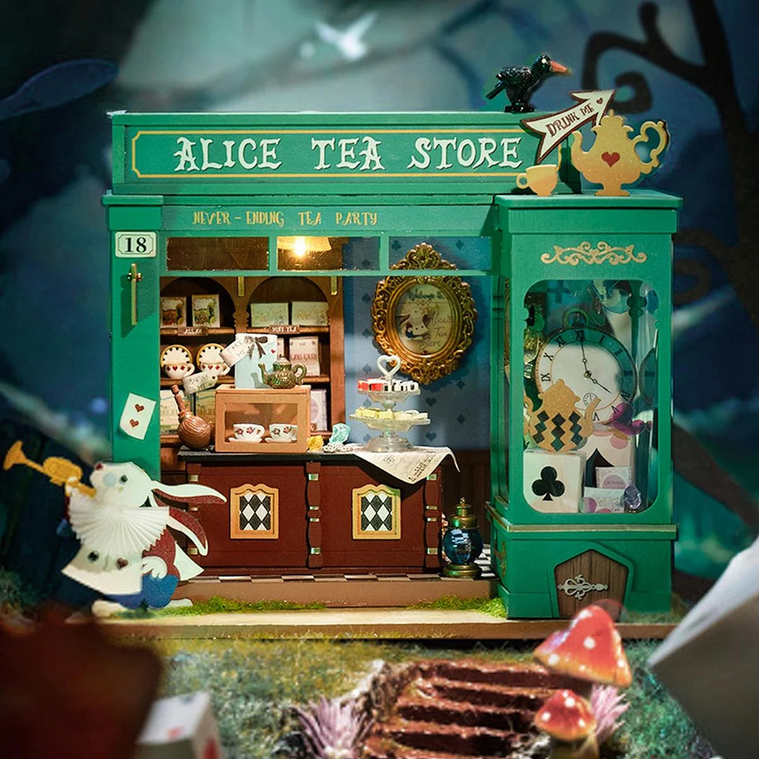 Alice's Tea Store DIY Miniature Dollhouse